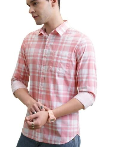 Men’s Soft Tone Pink Casual Shirt