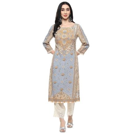 Women Viscose Straight Fit Kurta