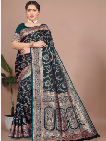 Woven Design Zari Cotton Silk Saree
